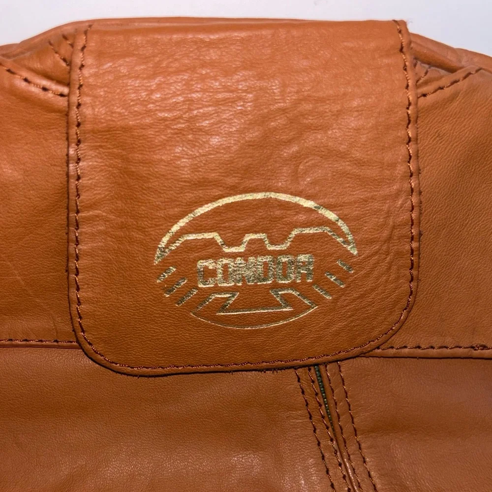 Vintage Condor Brown Leather Garment Bag